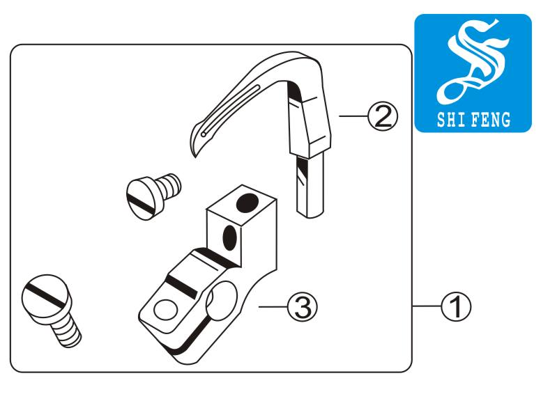 1.129-41456 2.129-41407 3.129-42009LEFT LOOPER HOLDER(左型彎針座)